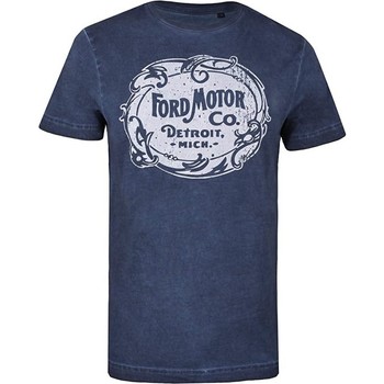 Textiel Heren T-shirts met lange mouwen Ford  Blauw