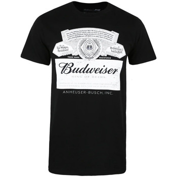 Textiel Heren T-shirts met lange mouwen Budweiser  Zwart