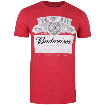 Textiel Heren T-shirts met lange mouwen Budweiser  Rood