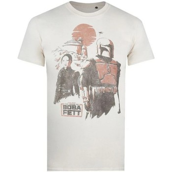 Textiel Heren T-shirts met lange mouwen Star Wars: The Mandalorian  Beige