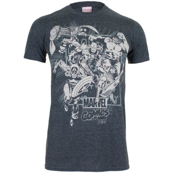 Textiel Heren T-shirts met lange mouwen Marvel  Grijs