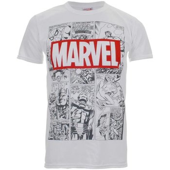Textiel Heren T-shirts met lange mouwen Marvel  Wit
