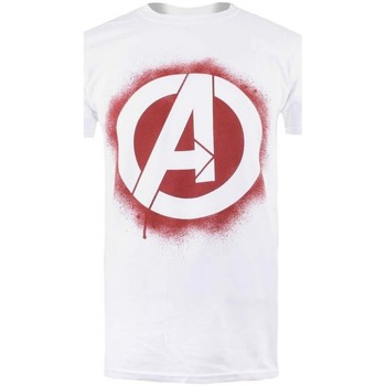 Textiel Heren T-shirts met lange mouwen Avengers  Wit