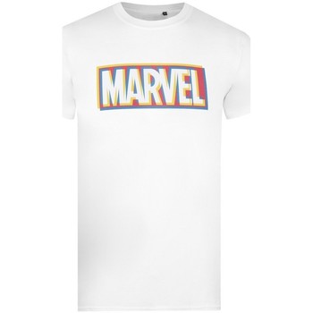 Textiel Heren T-shirts met lange mouwen Marvel  Wit
