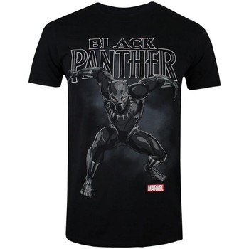 Textiel Heren T-shirts met lange mouwen Black Panther  Zwart