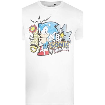 Textiel Heren T-shirts met lange mouwen Sonic The Hedgehog  Wit