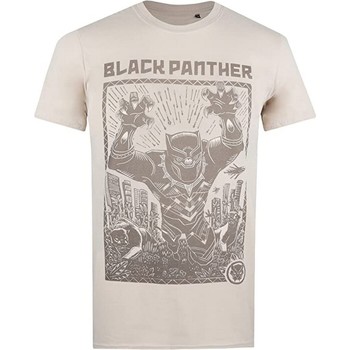 Textiel Heren T-shirts met lange mouwen Black Panther  Beige
