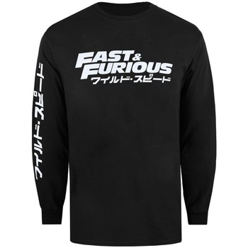 Textiel Heren T-shirts met lange mouwen Fast & Furious  Zwart