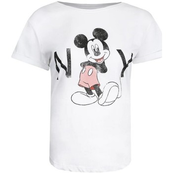 Textiel Dames T-shirts met lange mouwen Disney  Wit