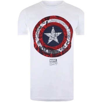 Textiel Heren T-shirts met lange mouwen Captain America  Rood