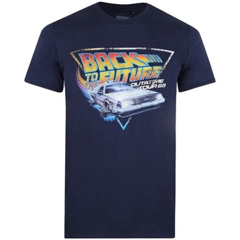 Textiel Heren T-shirts met lange mouwen Back To The Future  Blauw
