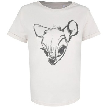 Textiel Dames T-shirts met lange mouwen Bambi  Wit
