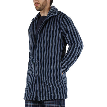 Textiel Heren Pyjama's / nachthemden Admas Binnenjas Office Blauw
