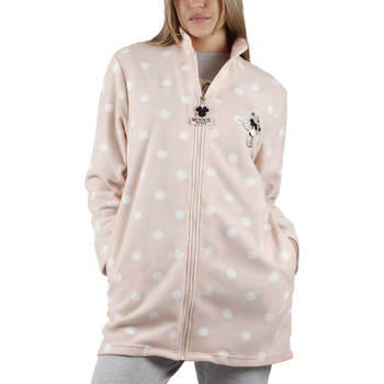 Textiel Dames Pyjama's / nachthemden Admas Binnenjas Minnie Bubble Gum Disney Roze