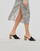 Textiel Dames Lange jurken Superdry VINTAGE MIDI HALTER SLIP DRESS Zwart / Wit
