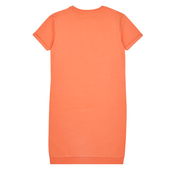 Guess ROLLED UP SLEEVES TERRY DRESS Oranje