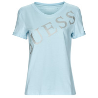 Textiel Dames T-shirts korte mouwen Guess SS CN BENITA TEE Blauw