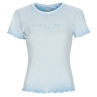 Textiel Dames T-shirts korte mouwen Guess SS CN EDURNE TEE Blauw
