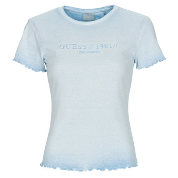 Textiel Dames T-shirts korte mouwen Guess SS CN EDURNE TEE Blauw