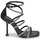 Schoenen Dames Sandalen / Open schoenen MICHAEL Michael Kors IMANI STRAPPY SANDAL Zwart / Zilver