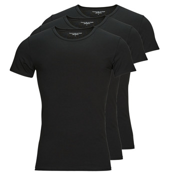 Textiel Heren T-shirts korte mouwen Tommy Hilfiger STRETCH CN SS TEE 3PACK X3 Zwart / Zwart / Zwart