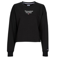 Textiel Dames Sweaters / Sweatshirts Tommy Jeans TJW BXY ESSENTIAL LOGO 1 CREW Zwart