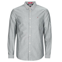 Textiel Heren Overhemden lange mouwen Tommy Jeans TJM CLASSIC OXFORD SHIRT Grijs / Donker