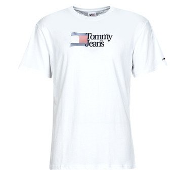 Textiel Heren T-shirts korte mouwen Tommy Jeans TJM CLSC RWB CHEST LOGO TEE Wit