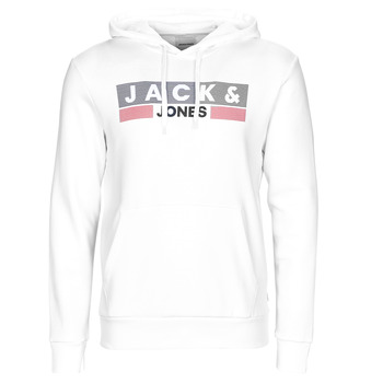 Textiel Heren Sweaters / Sweatshirts Jack & Jones JJECORP LOGO SWEAT HOOD Wit