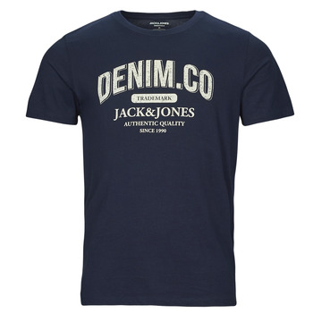 Textiel Heren T-shirts korte mouwen Jack & Jones JJEJEANS TEE SS O-NECK Marine