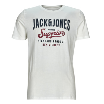 Jack & Jones T-shirt Jjelogo Tee Ss O-neck 2 Col Ss23 Sn 12220500 Cloud Dancer Mannen Maat - XXL
