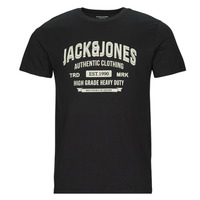 Textiel Heren T-shirts korte mouwen Jack & Jones JJEJEANS TEE SS O-NECK Zwart