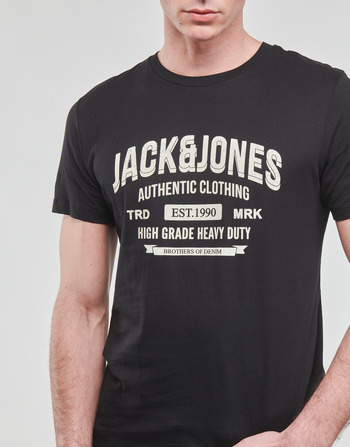Jack & Jones JJEJEANS TEE SS O-NECK Zwart