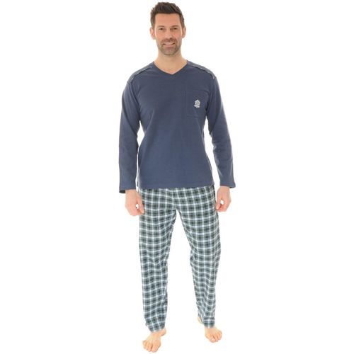 Textiel Heren Pyjama's / nachthemden Christian Cane SEYLAN Blauw