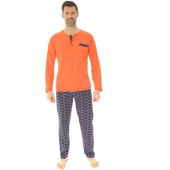 Textiel Heren Pyjama's / nachthemden Christian Cane SHAD Oranje