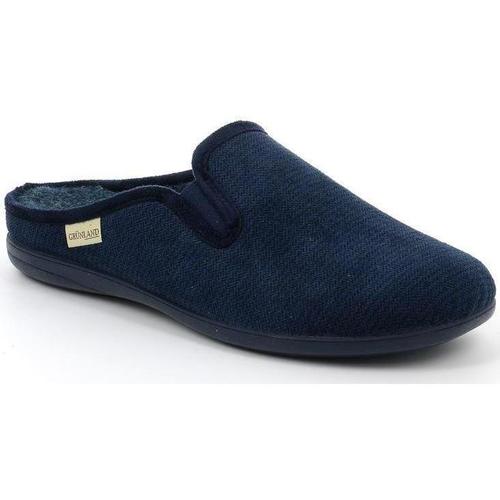 Schoenen Heren Leren slippers Grunland DSG-CI2663 Blauw