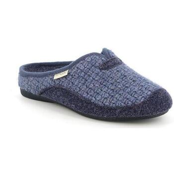 Schoenen Dames Leren slippers Grunland DSG-CI2638 Blauw