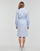 Textiel Dames Korte jurken Tommy Hilfiger ITHAKA KNEE SHIRT-DRESS LS Wit / Blauw