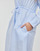 Textiel Dames Korte jurken Tommy Hilfiger ITHAKA KNEE SHIRT-DRESS LS Wit / Blauw