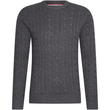 Textiel Heren Sweaters / Sweatshirts Cappuccino Italia Cable Pullover Antraciet Grijs