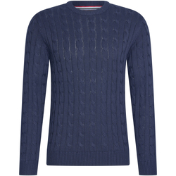 Textiel Heren Sweaters / Sweatshirts Cappuccino Italia Cable Pullover Navy Blauw