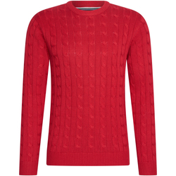 Textiel Heren Sweaters / Sweatshirts Cappuccino Italia Cable Pullover Rood Rood