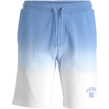 Textiel Jongens Korte broeken / Bermuda's Jack & Jones 12220422 JPSTAIRDIP SWEAT SHORT JNR RIVIERA Blauw