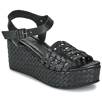 Schoenen Dames Sandalen / Open schoenen Regard ET.EFAN CRUST BLACK 2205 Zwart