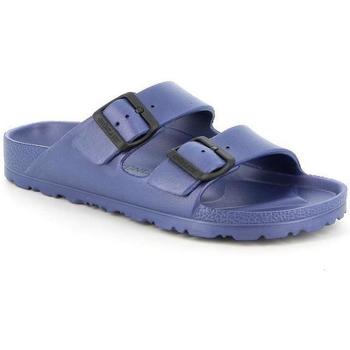 Schoenen Dames Leren slippers Grunland DSG-CI2612 Blauw