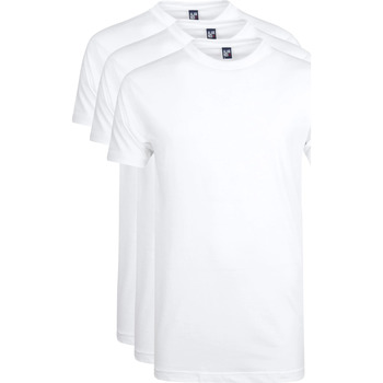Textiel Heren T-shirts & Polo’s Alan Red Aanbieding Virginia 3 Pack Wit