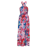 Textiel Dames Lange jurken Molly Bracken ALICE Roze / Blauw