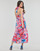Textiel Dames Lange jurken Molly Bracken ALICE Roze / Blauw