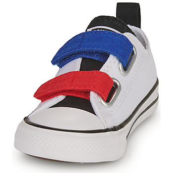 Converse INFANT CONVERSE CHUCK TAYLOR ALL STAR 2V EASY-ON SUMMER TWILL LO Wit / Blauw / Rood