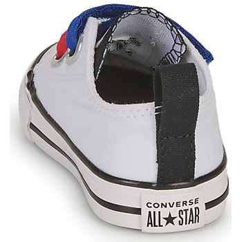 Converse INFANT CONVERSE CHUCK TAYLOR ALL STAR 2V EASY-ON SUMMER TWILL LO Wit / Blauw / Rood